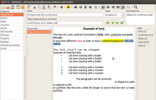 MyNotex screenshot 1