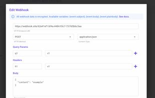 Webhook tag demo
