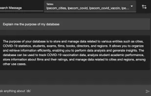 Use the full power of AI with present database structure. Once ChatGPT know your database, you get really accurate response