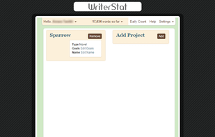 WriterStat screenshot 2