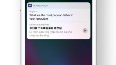 Siri in an iPhone.