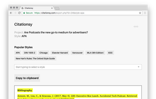 Citationsy screenshot 3