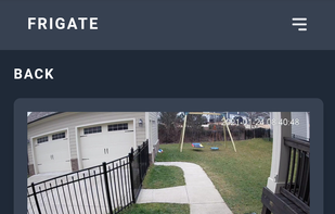 Frigate NVR screenshot 2