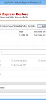 SysTools Outlook Express Restore screenshot 3