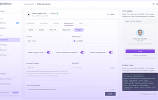Synthflow AI screenshot 1