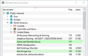 Public Server List (Mumble 1.3.0)
