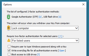 Rohos Logon Key screenshot 1