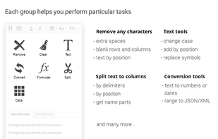 Power Tools for google sheets screenshot 2