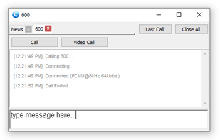 MicroSIP screenshot 2