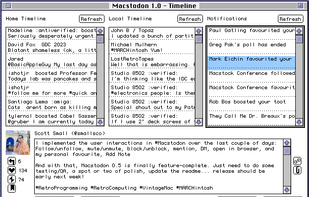 Macstodon screenshot 1