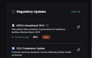 Regulatory Updates