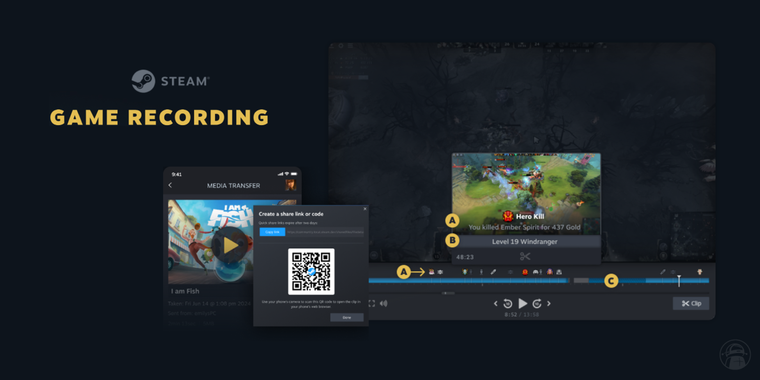 Valve introduces native gameplay recording tool for Steam and Steam Deck in beta image