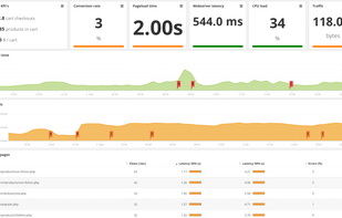 Web performance monitoring dashboard