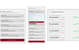 Social media monitoring features on Karmatic.ai.
