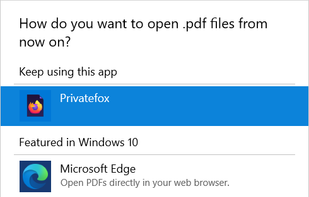 Privatefox screenshot 1