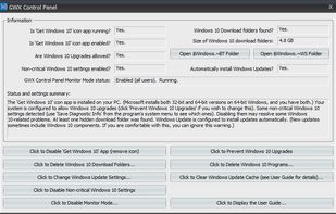 GWX Control Panel screenshot 1