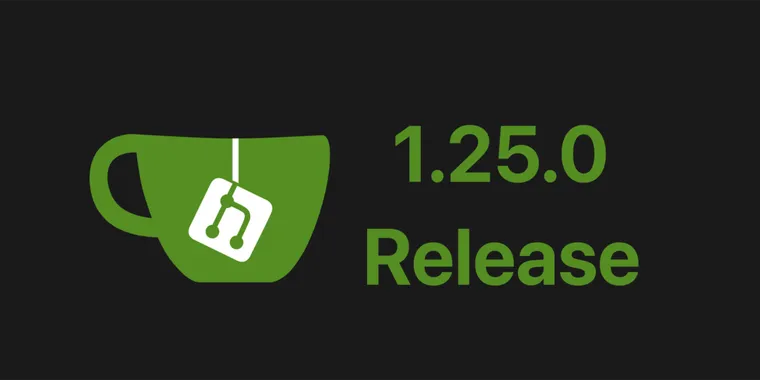 Gitea 1.25.0 removes deprecated auth, streams archives, adds 3D previews image