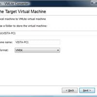 Specify the Target Virtual Machine