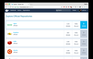 Docker Hub screenshot 2