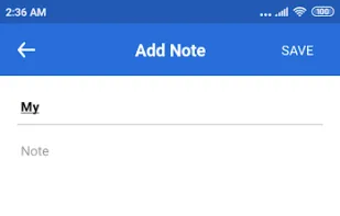 Notes app screenshot 2