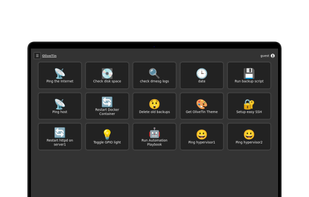 OliveTin screenshot 1