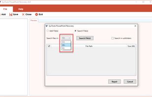 SysTools Powerpoint Recovery screenshot 1