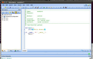 PyScripter screenshot 2