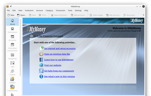 KMyMoney screenshot 1