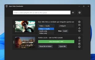 Option to save audio or video