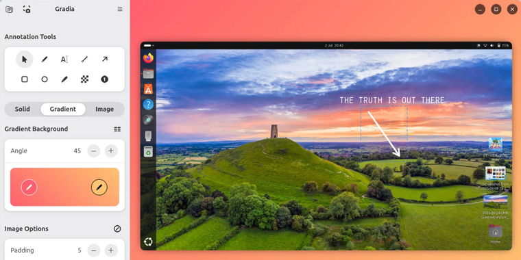 Gradia 1.6.0: direct image upload, aspect ratio menu & enhanced annotation tools