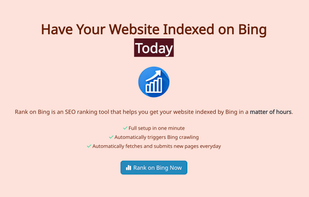 presentation of Rank on Bing - 1