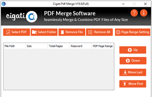 Cigati PDF Merge screenshot 1