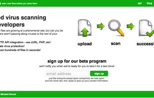 Online virus scanning for developers
