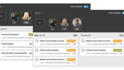 Never waste time in check-in meetings again! Ensure your team is focused on what's most vital by easily toggling between your teammates' work schedules with team task visibility.