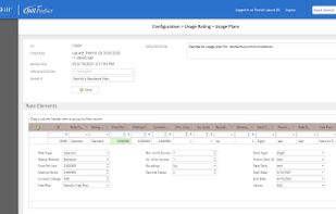 Usage Plan Configuration Screen

Rate metered usage (voice, data, IoT, fax pages, or user seats). We also support consumption based billing (watts, gallons).