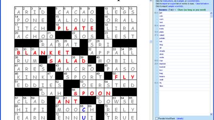 Crossword Weaver screenshot 1