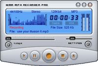 i-sound wma mp3 recorder main window