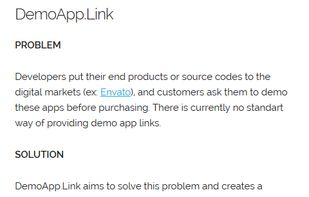 DemoApp.Link screenshot 1