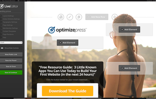 OptimizePress screenshot 2