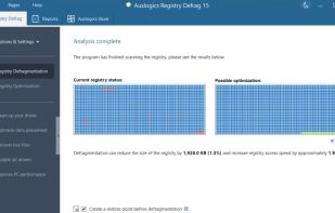 Auslogics Registry Defrag screenshot 1