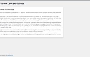 Bangla Font CDN screenshot 2