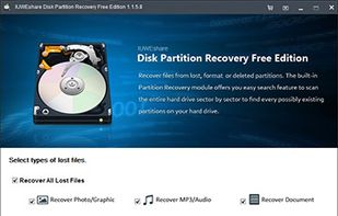 Disk Partition Recovery Free Edition screenshot 1