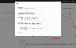 SQL native product analytics