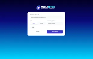 MediaFetch UI.
