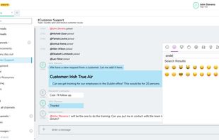 React with emoticons to messages