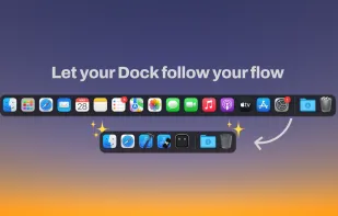 Modoki helps you declutter your dock, which leads to a cleaner workspace and improved productivity (no distractions!)