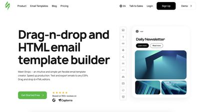 Stripo.email builder landing page