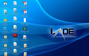 Screenshot of the LXDE desktop. It's simple, lightweight, fast, modern, internationalized, and standard-compliant.
