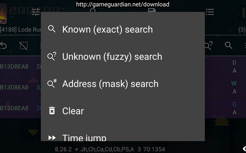 Cheat Engine :: View topic - [HELP] Game Guardian group search convert to cheat  engine?