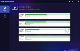 Aomei Cloner screenshot 1